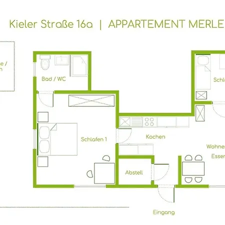Merle Kieler Strasse 16a Apparto アパート *
